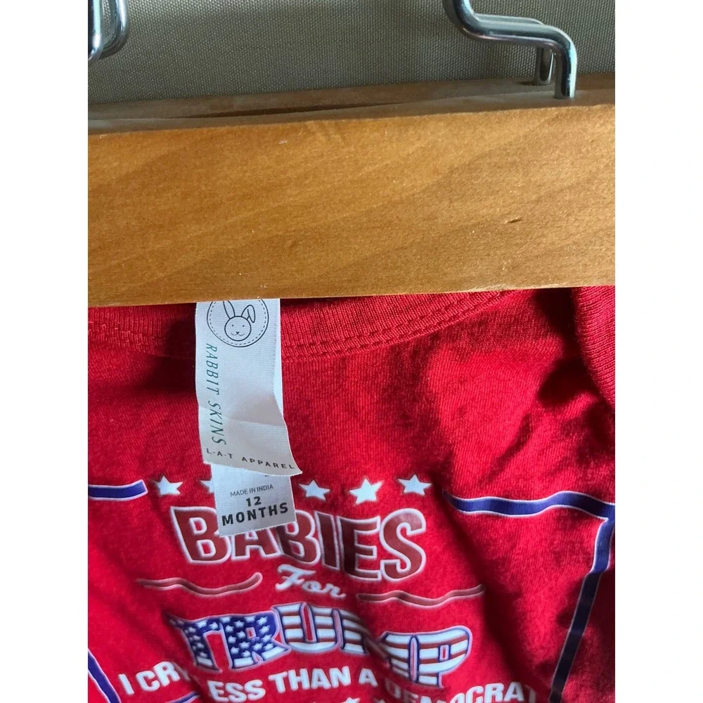 Babies For Trump I Cry Less Than‎ A Democrat Red Short Sleeve Bodysuit One Piece